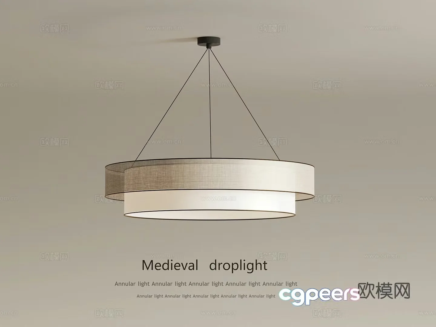 06 Chandelier New Chinese Chandelier 3D Model