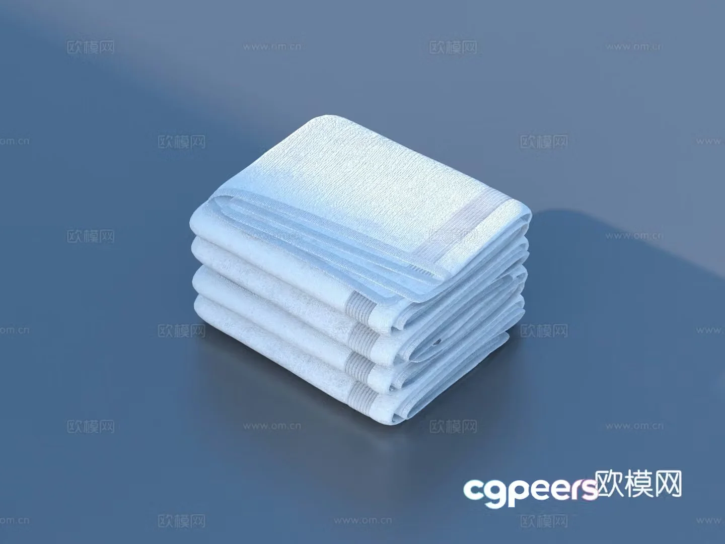 Towel Bath Towel Toilet 3D Model