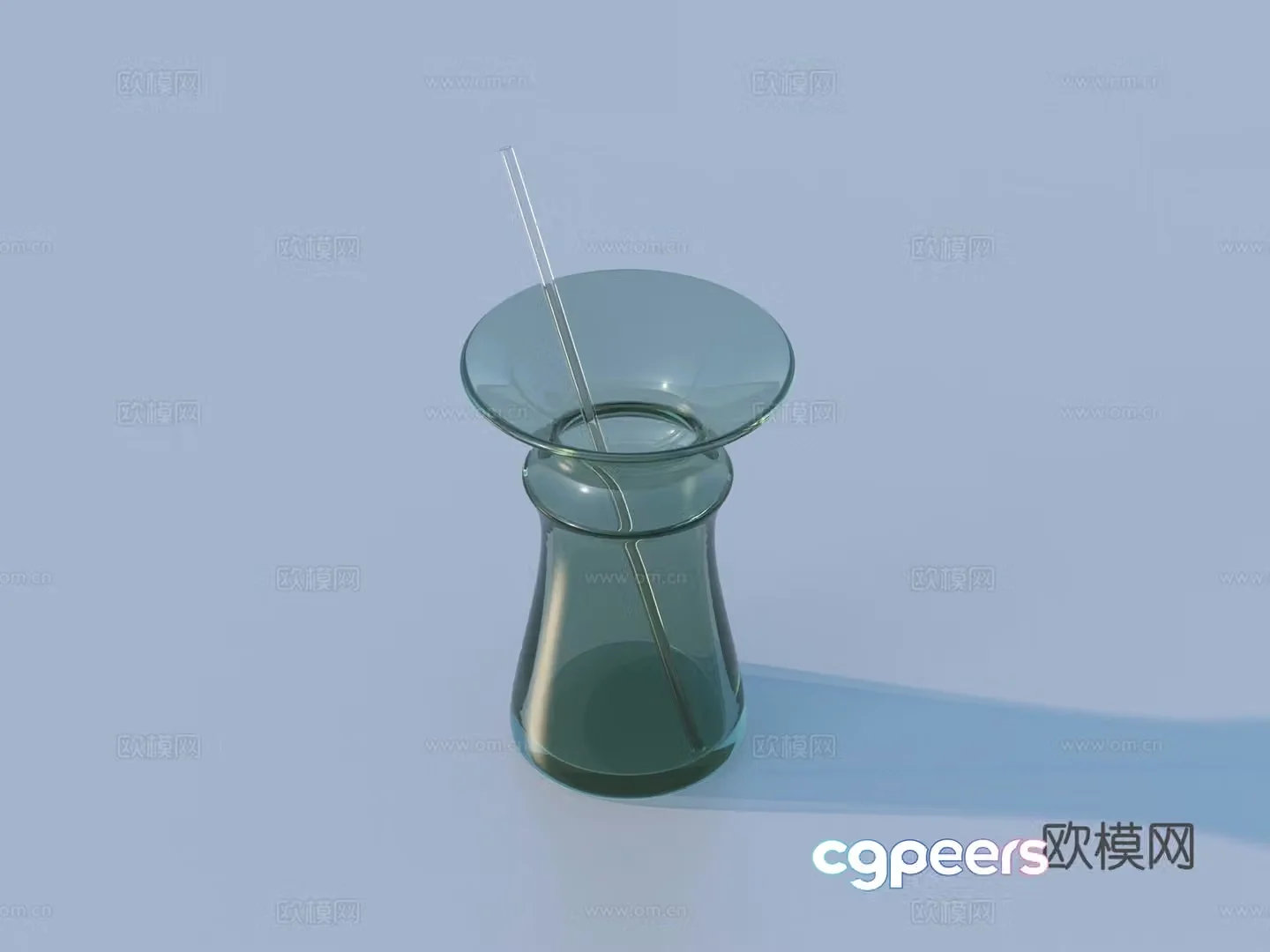 Glass water cup wine glass daily necessities 3d model
