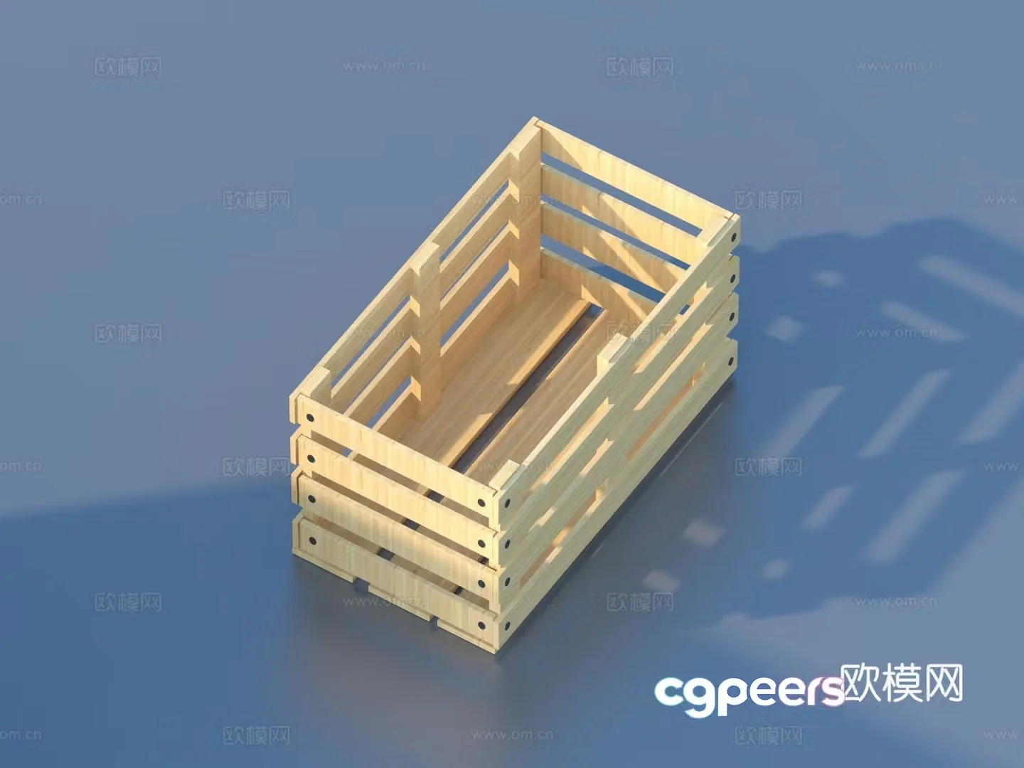 Wooden box Vegetable basket Vegetable basket Storage box 3D model