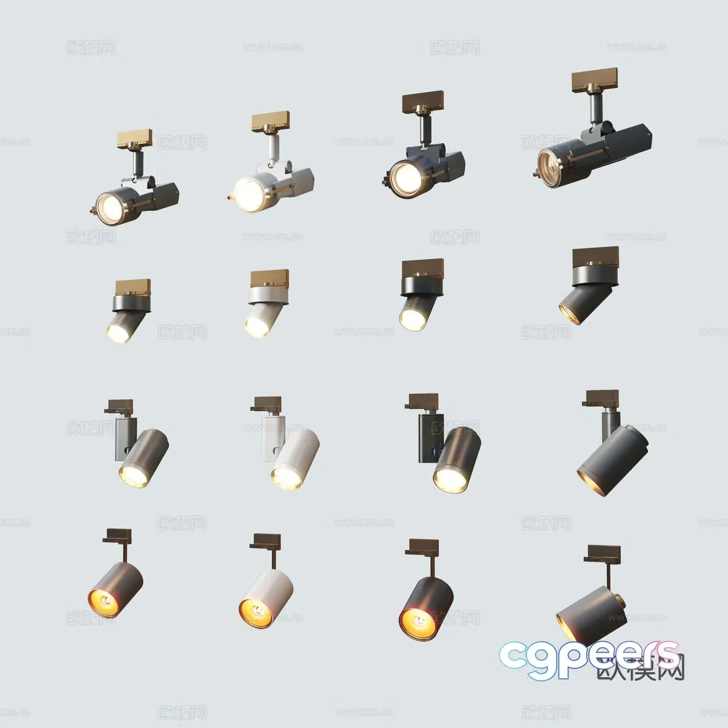 Modern downlight spotlight 3d model