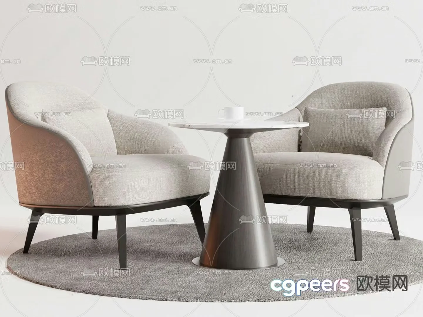 poltrona leisure tables and chairs negotiation tables and chairs 3d model