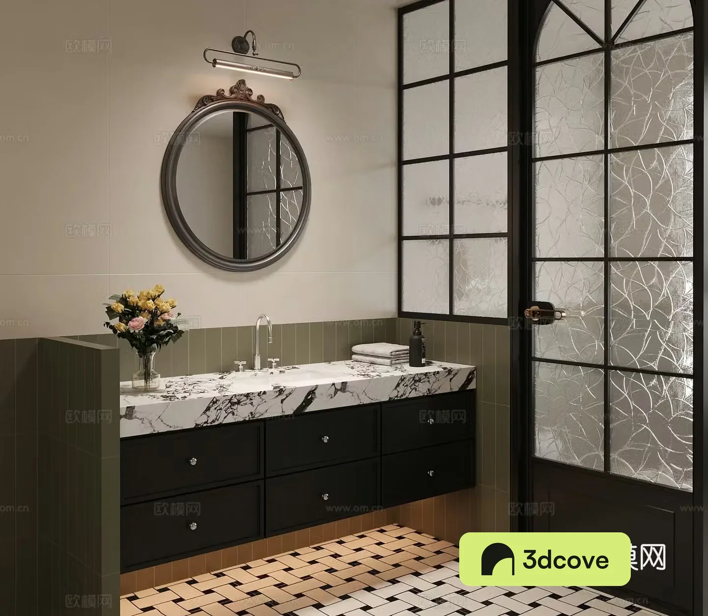 French bathroom cabinet toilet