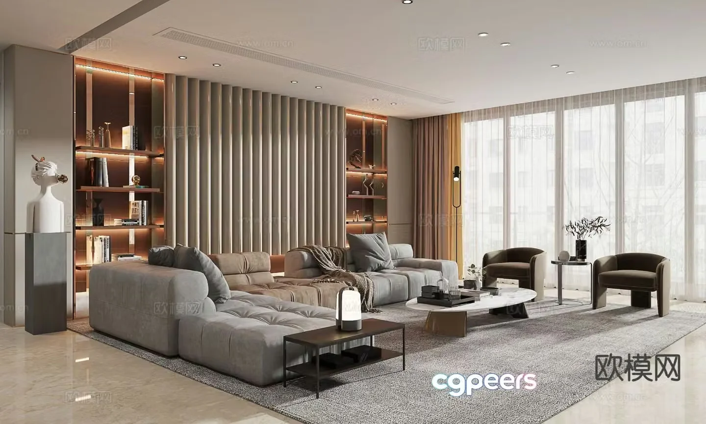 Italian living room 3d model