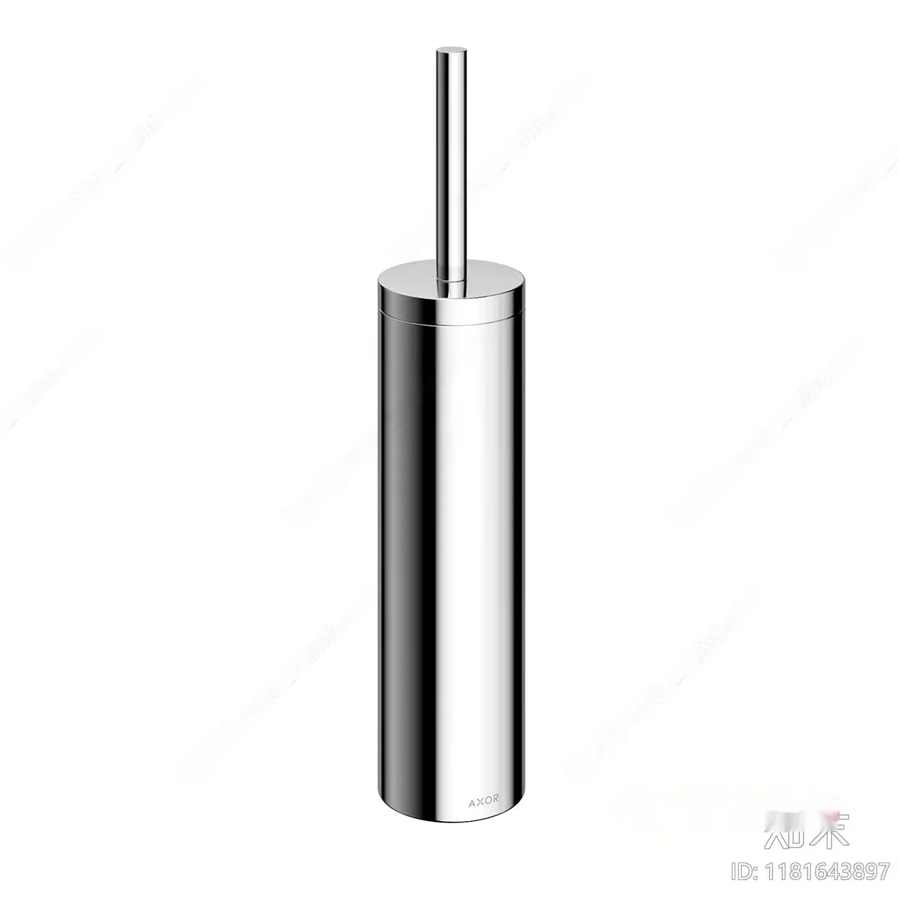A Silver Cylindrical Object 3D Model – 17335 – VRAY Render