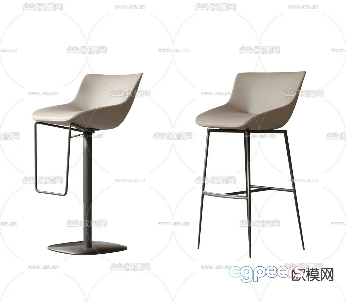 Modern bar stool bar stool 3d model