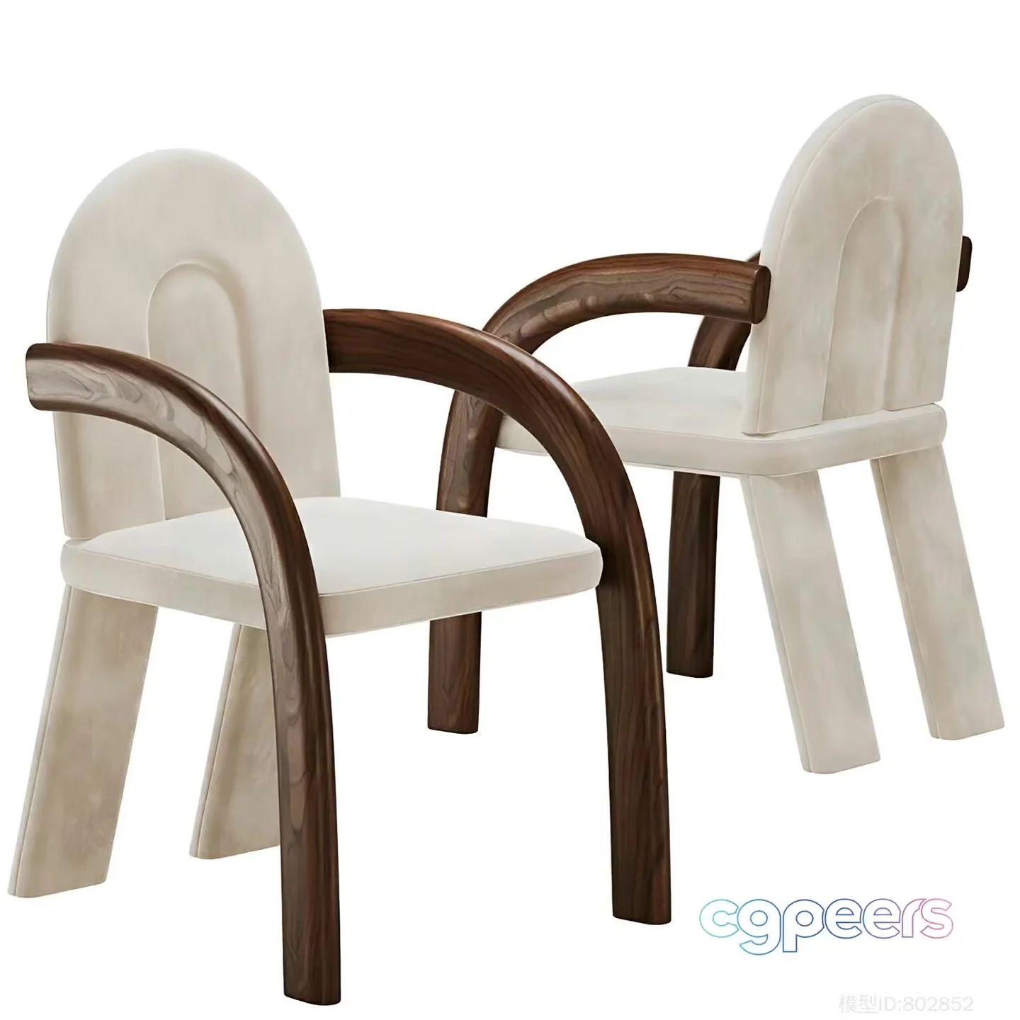 Wooden Chairs 3D Model – 18216 – VRAY Render