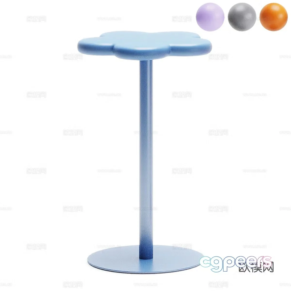 Modern minimalist bar chair chair chair simple bar chair stool 3d model