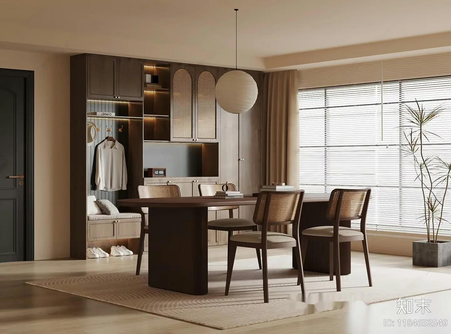 Modern Dining Room 3D Model – 4312 – VRAY Render