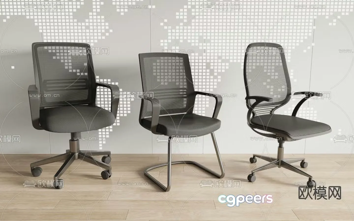 Modern office chair 3d model