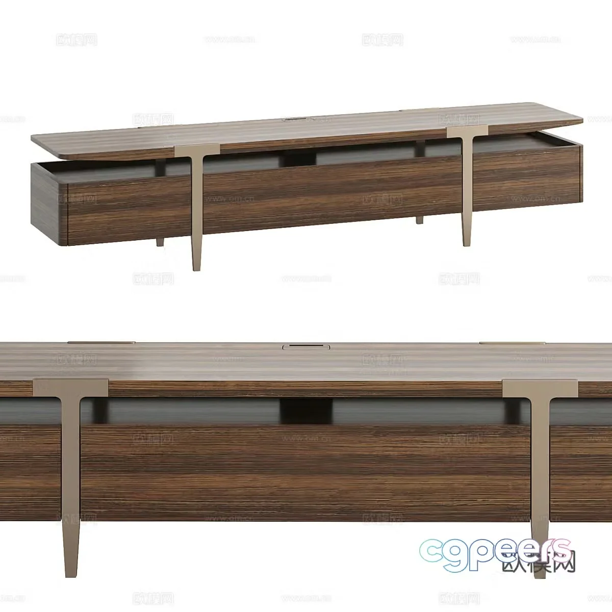 New Chinese style light luxury TV cabinet 3D model