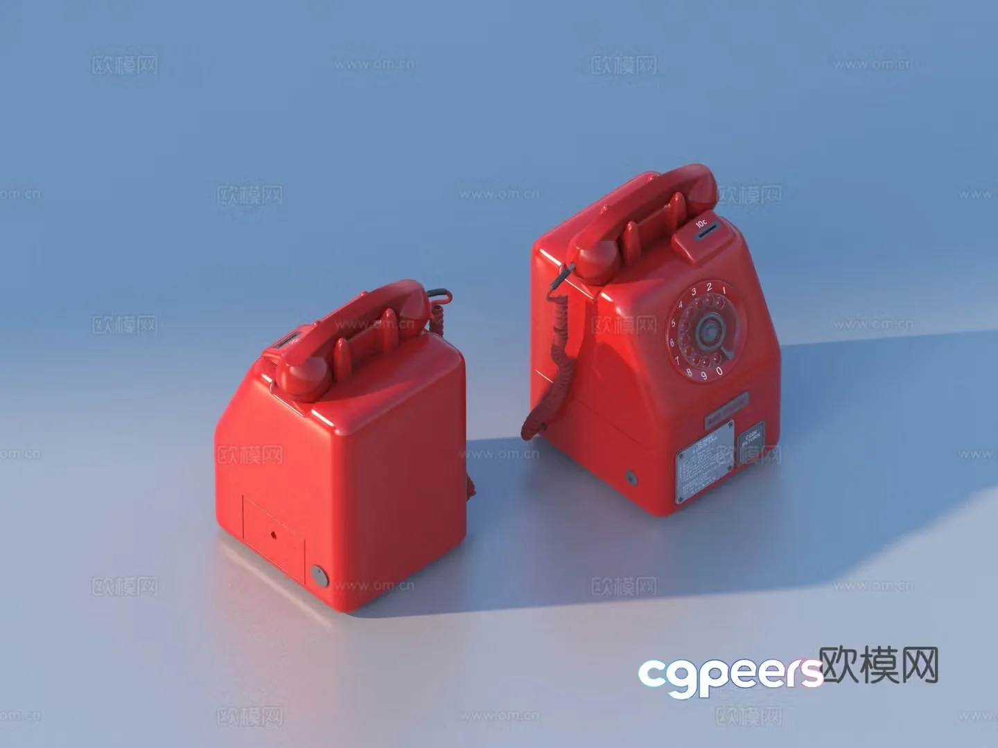Telephone old phone 3d model