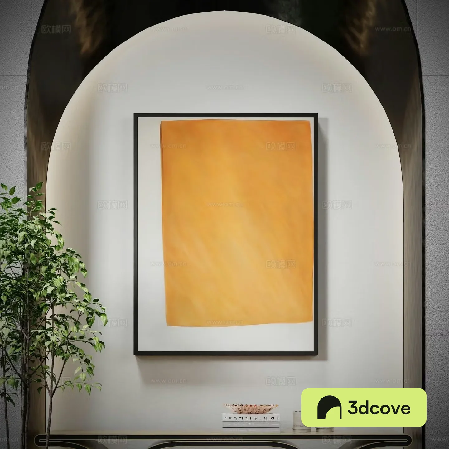 Modern art abstract color block hanging painting