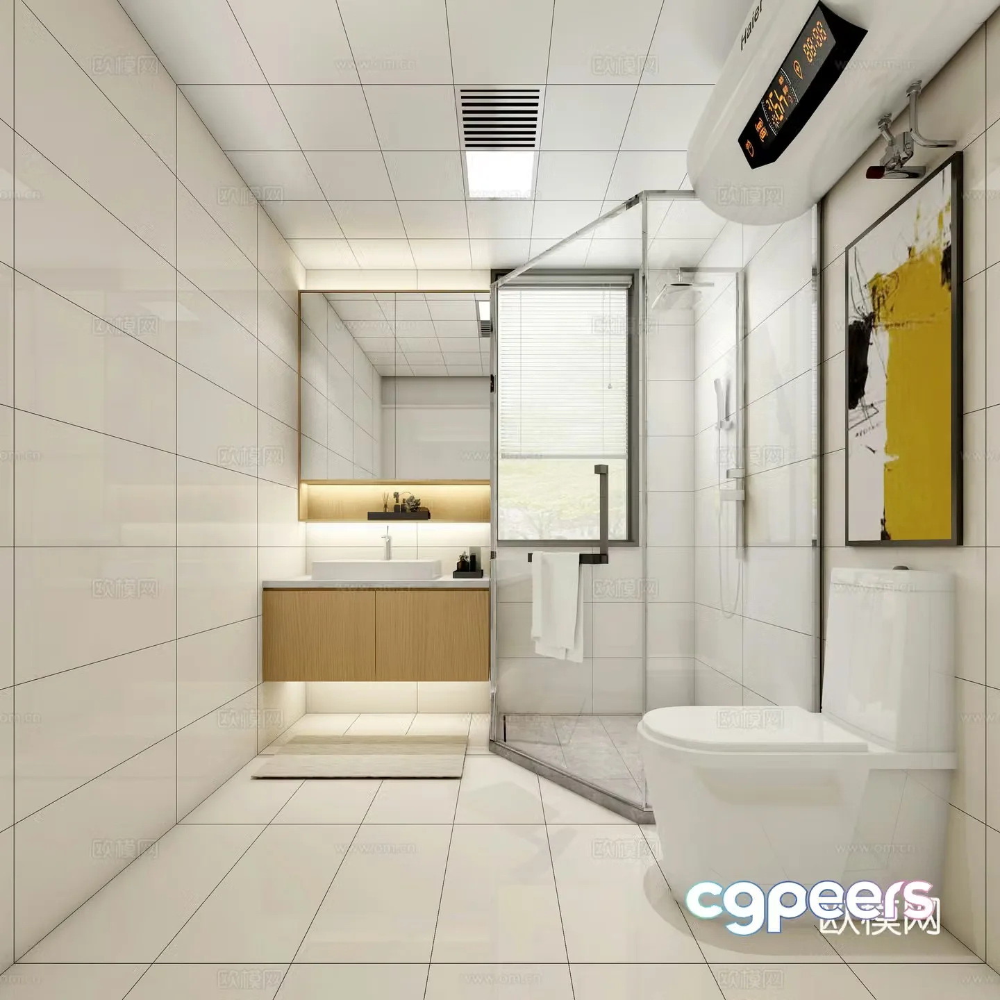 Modern bathroom 3d model