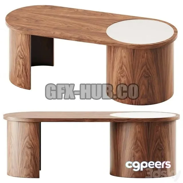 3ds Max Free – Contour Coffee Table by Bower Studio