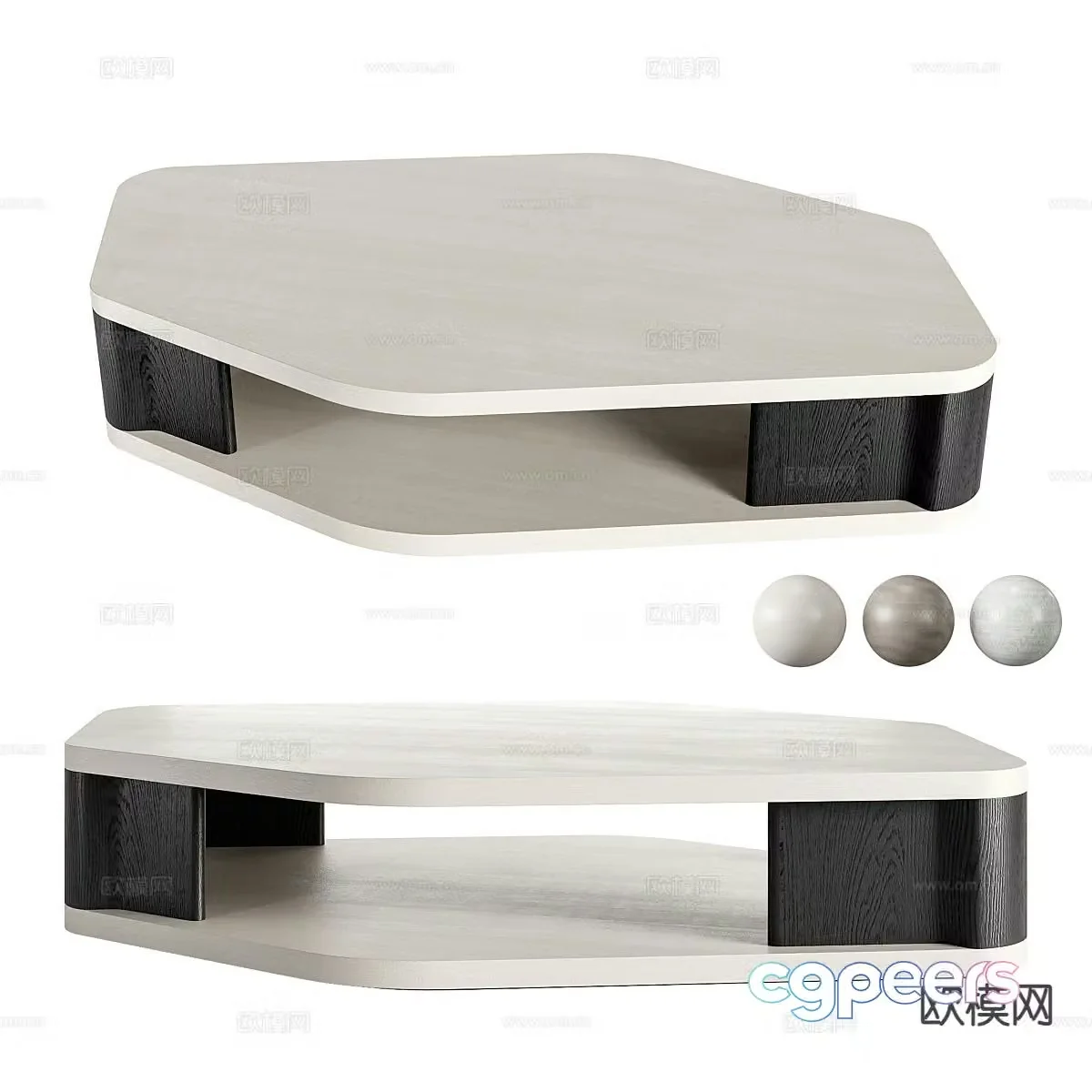 Modern coffee table 3d model