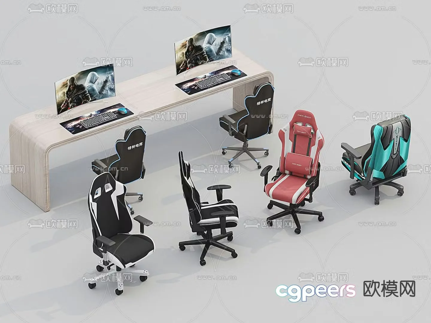 Gaming chair 3d model