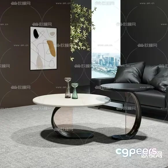 Modern Living Room 3D Model – 10296 – VRAY Render