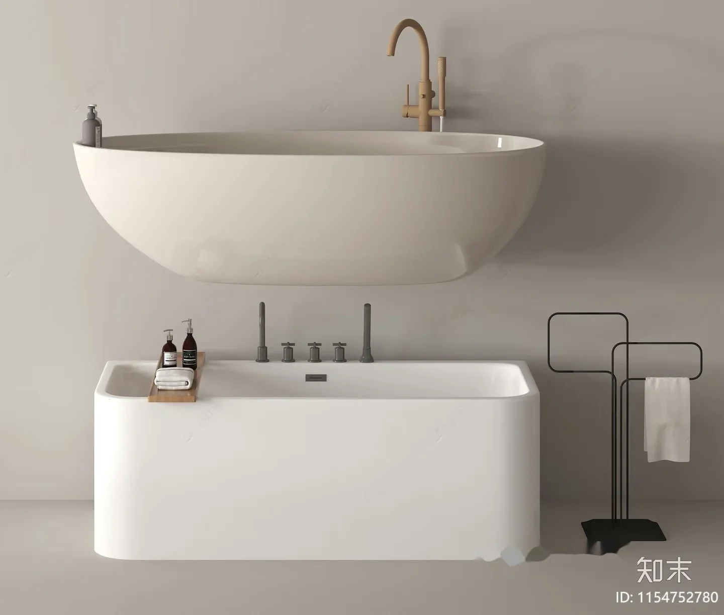 Modern Bathroom Scene 3D Model – 9203 – VRAY Render