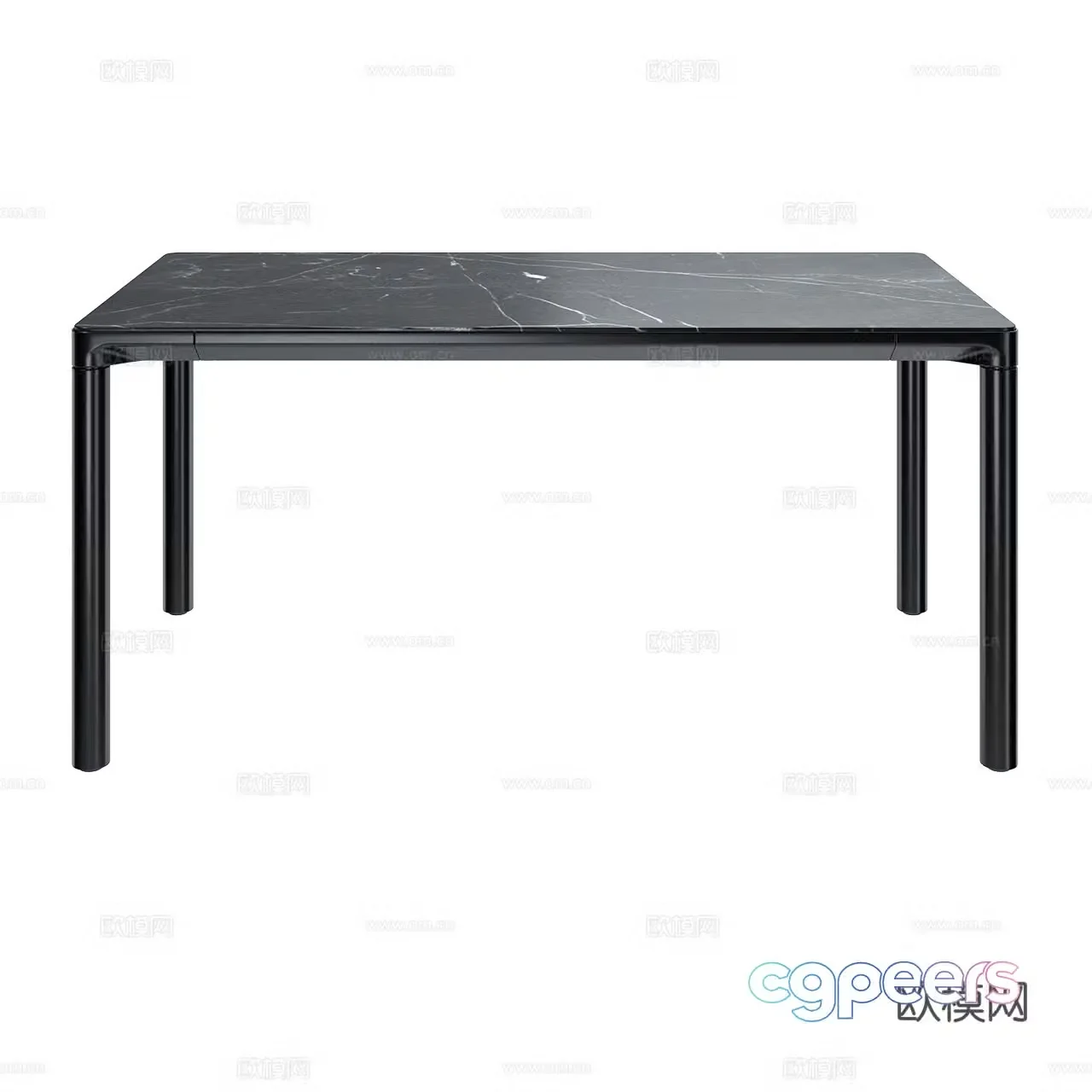 Fredericia Minimalist Dining Table Rectangular Dining Table Marble Dining Table Dining Table 3D Model