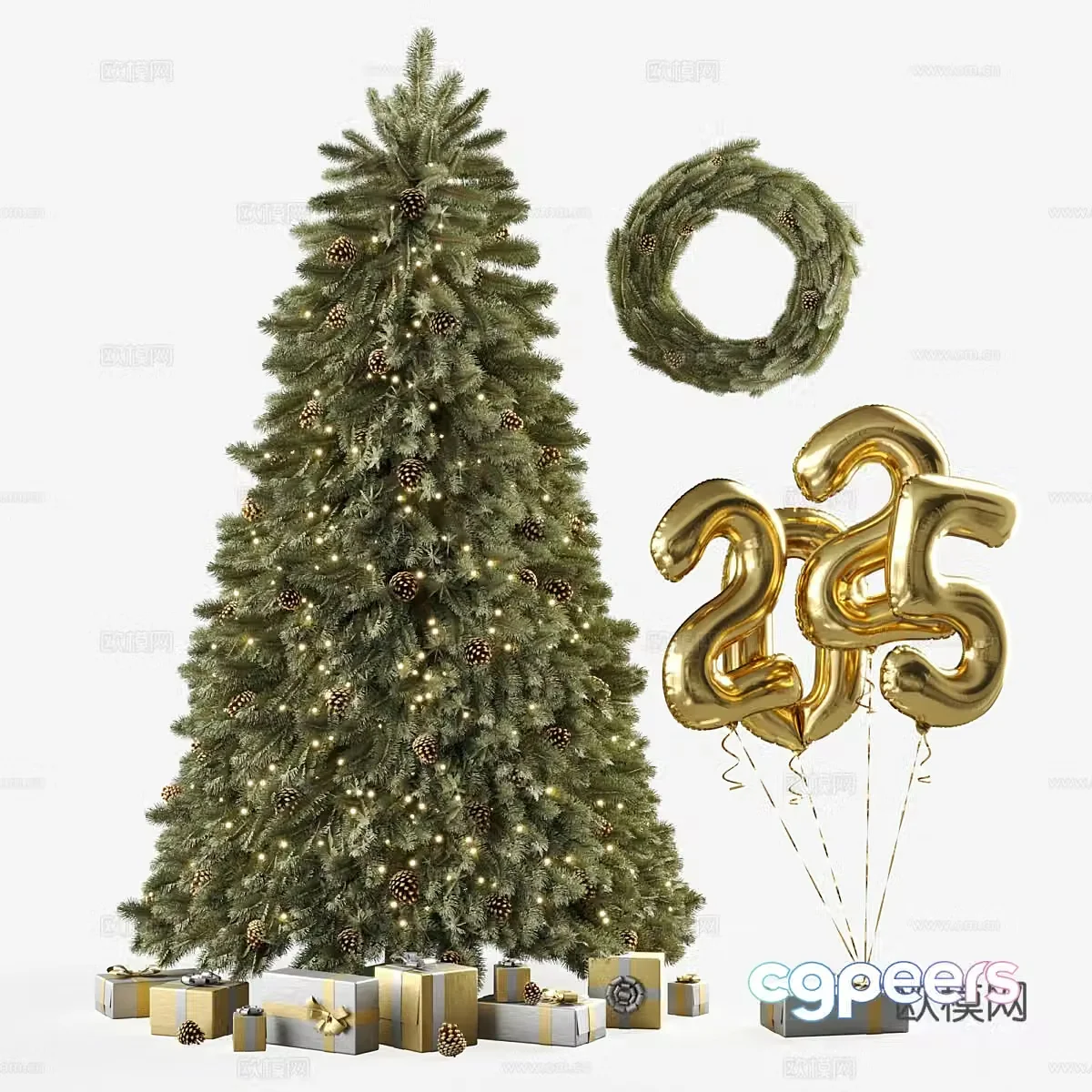 Christmas tree 3d model