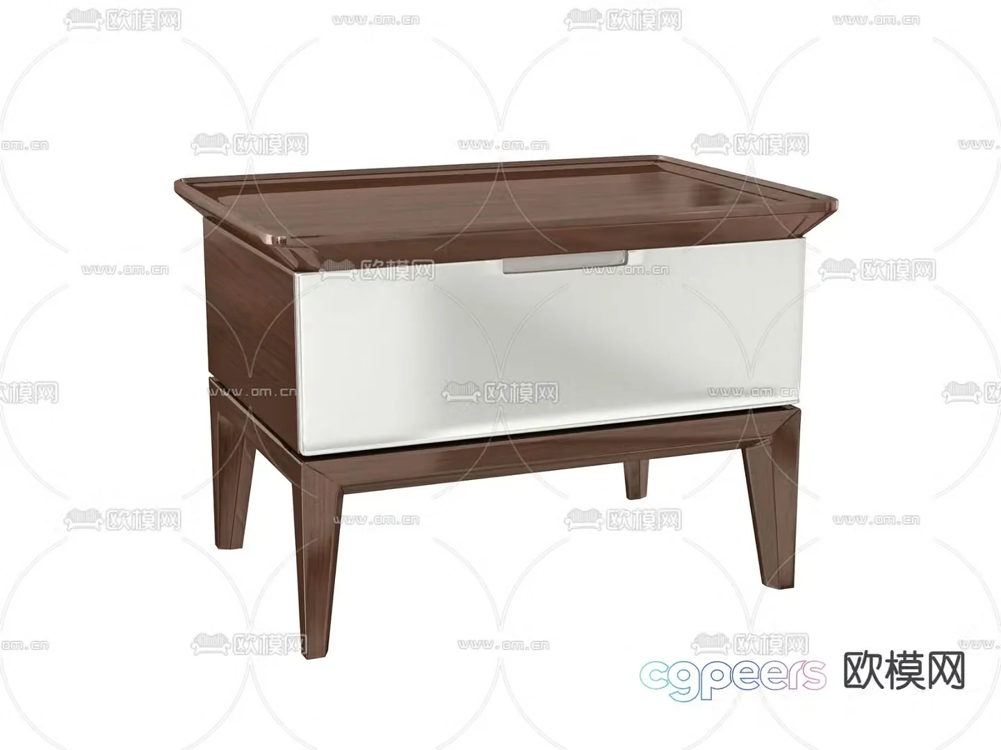 wabi-sabi bedside table 3d model