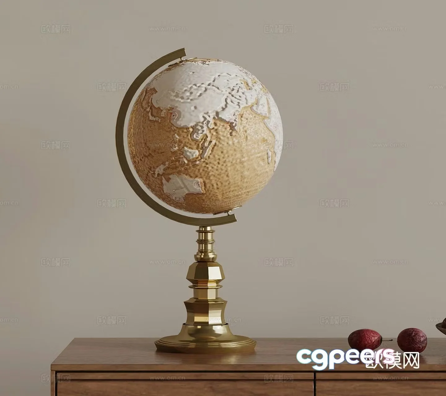 Modern globe Other ornaments 3D model