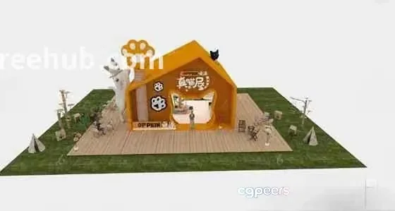 A 3D Model Of A House 3D Model – 18893 – VRAY Render