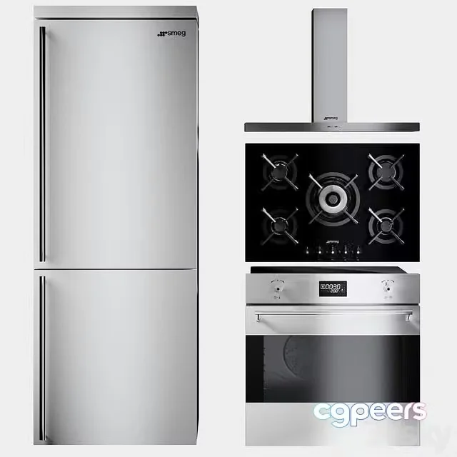 3ds Max Free – Kitchen Appliances Smeg Classic