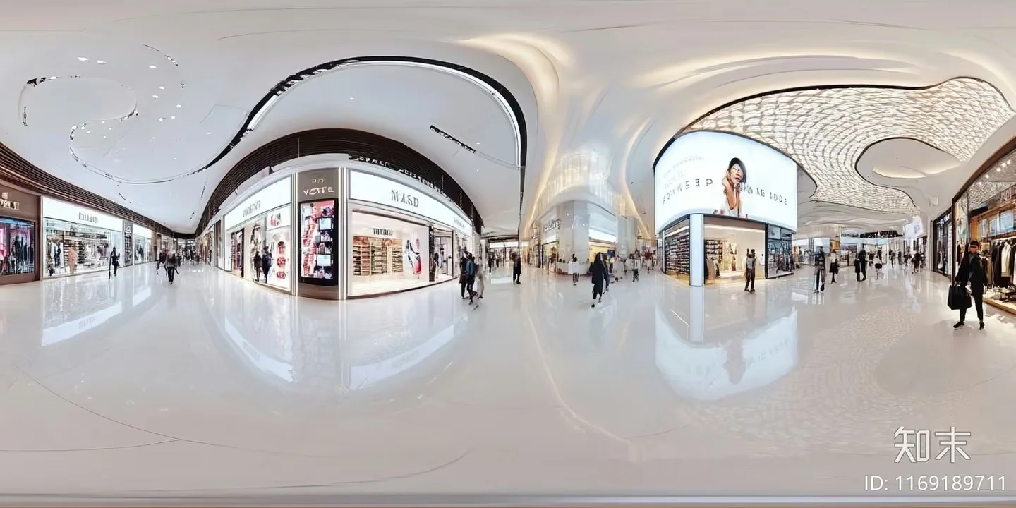 Modern Shopping Mall 3D Model – 3364 – VRAY Render