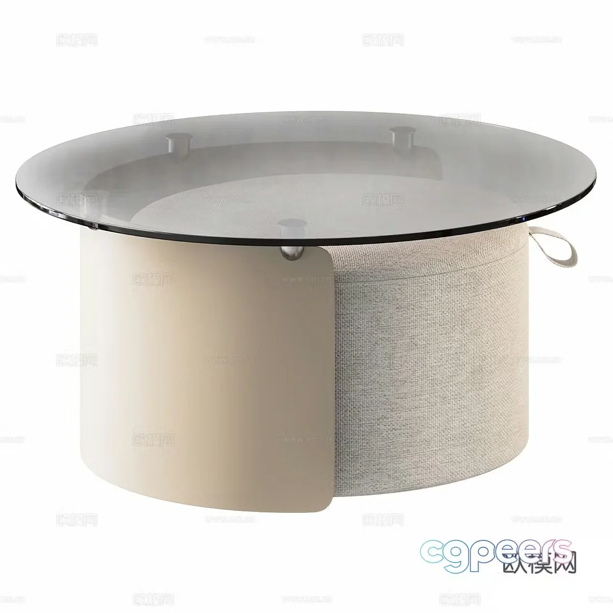 Modern Italian glass coffee table 3D model