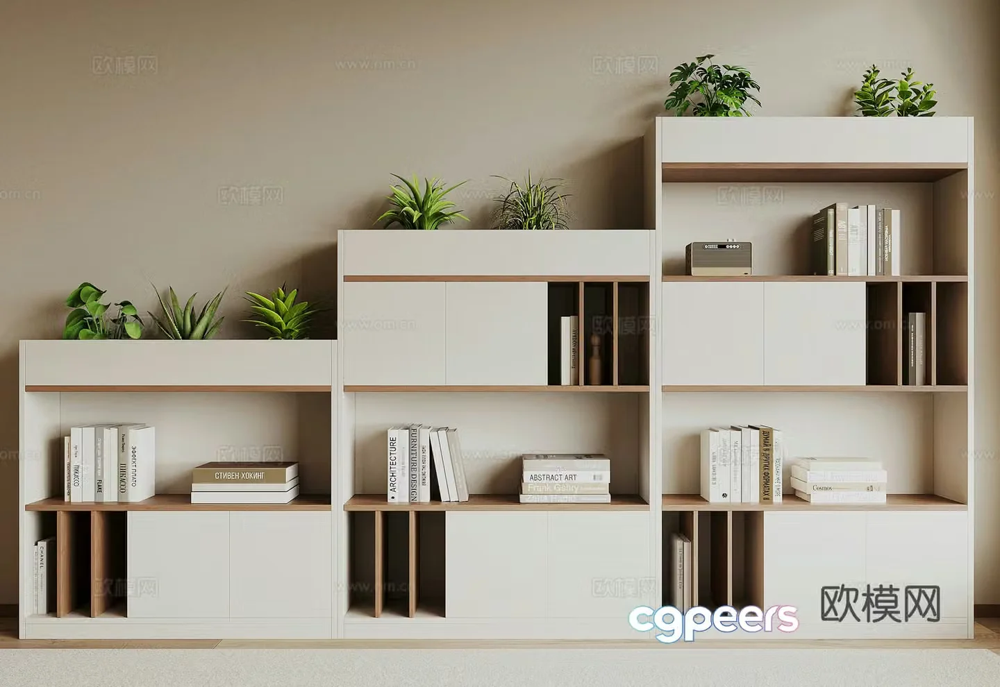 Modern filing cabinet 3d model