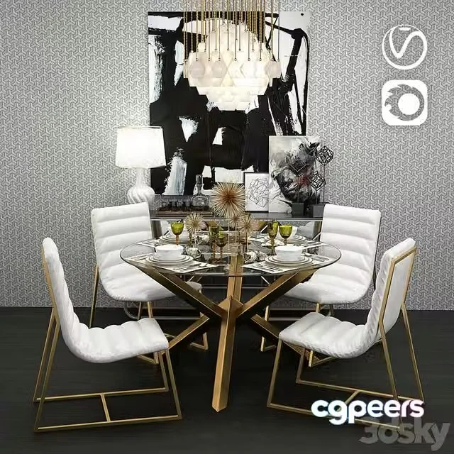 3ds Max Free – Costa Dining Table
