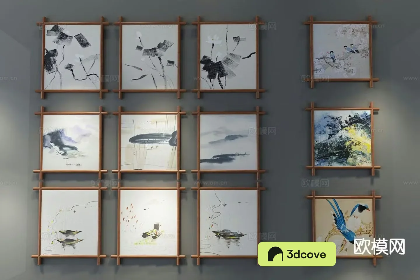 New Chinese style decorative painting ink painting hanging painting