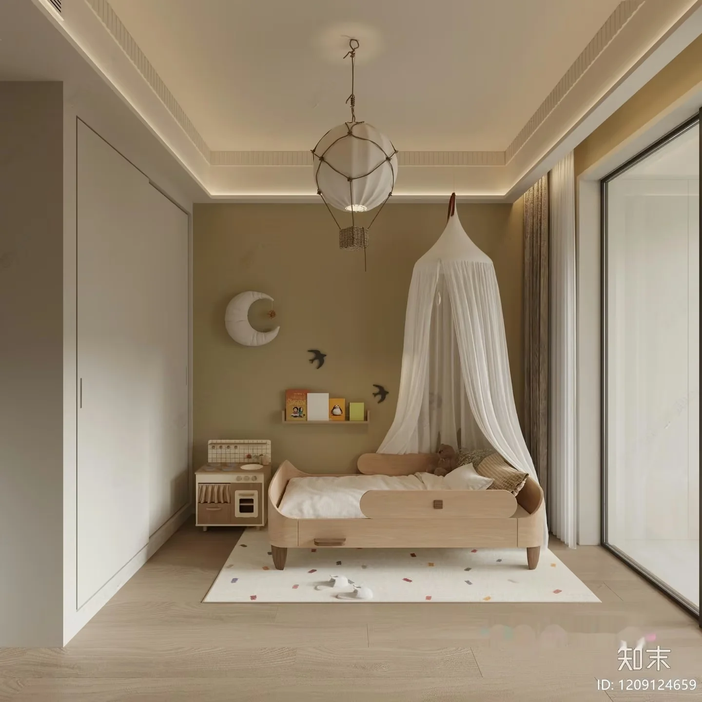 Cozy Children’S Bedroom 3D Model – 7373 – CORONA Render