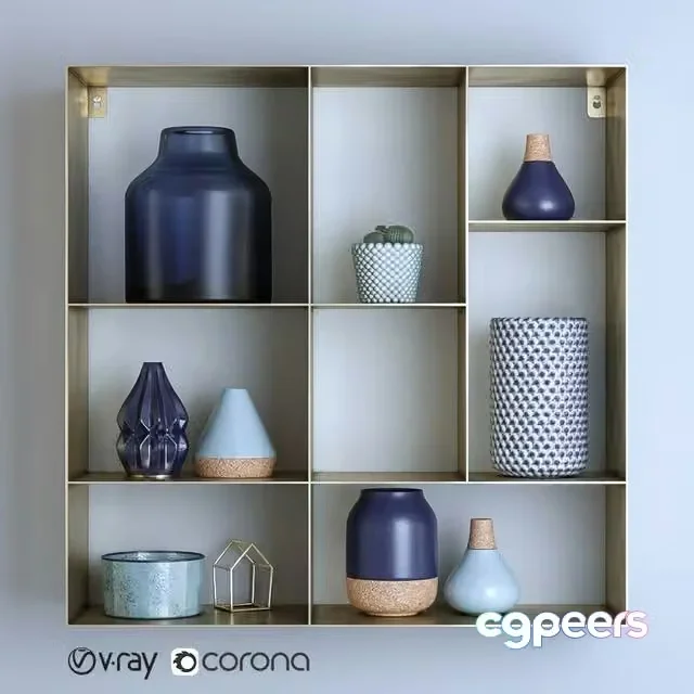 3ds Max Free – Bloomingville Decorative Set