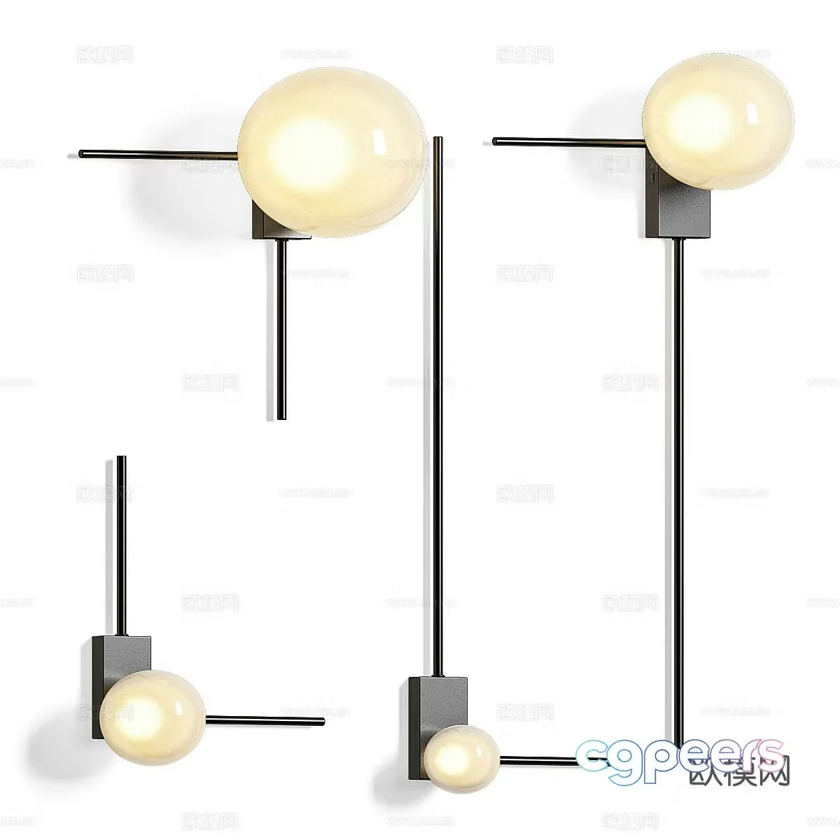Modern Italian Vesoi LINGE wall lamp 3d model