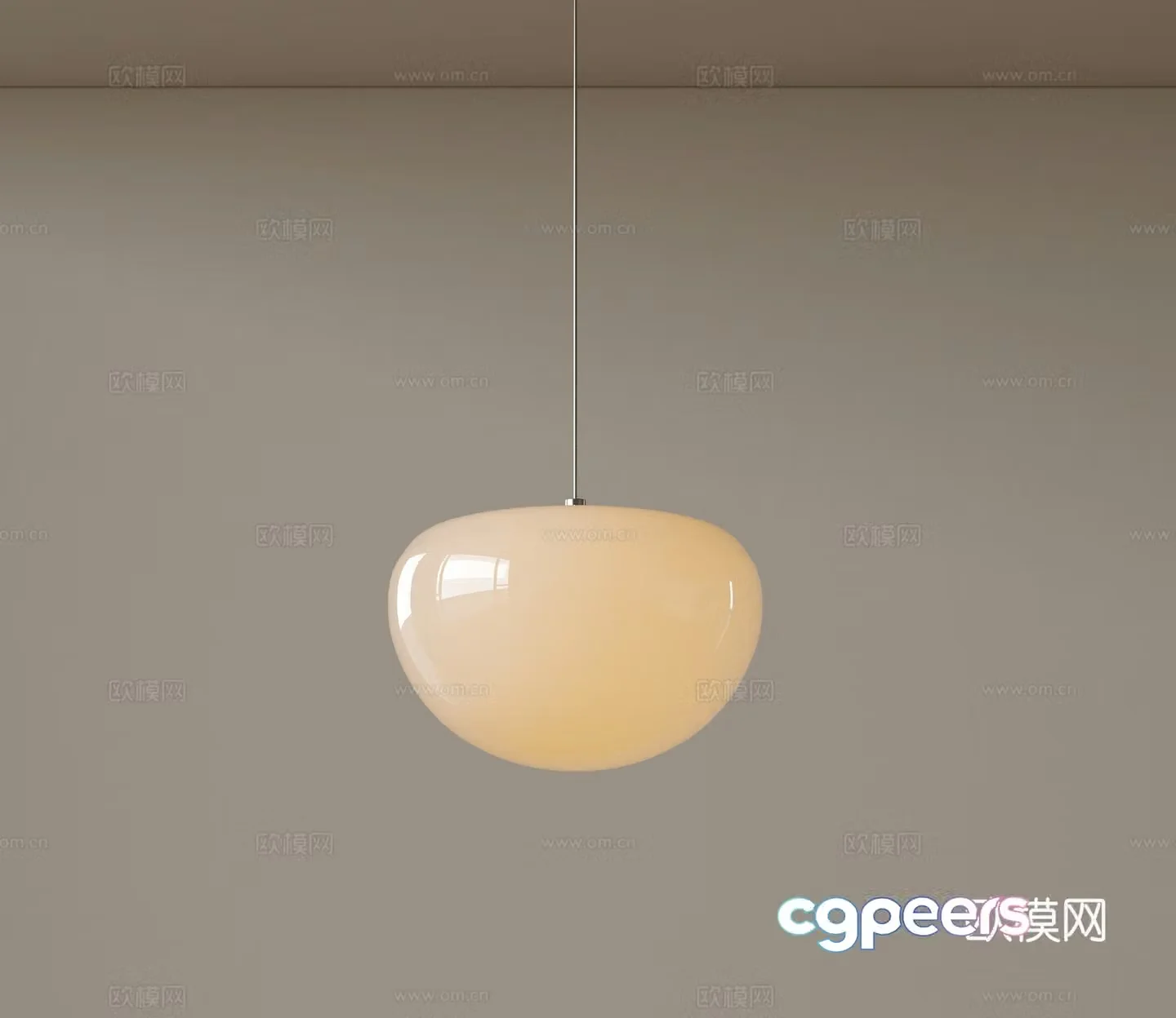 Modern medieval style chandeliers minimalist chandeliers Nordic simple chandeliers bedroom bedside chandeliers single head 3D model