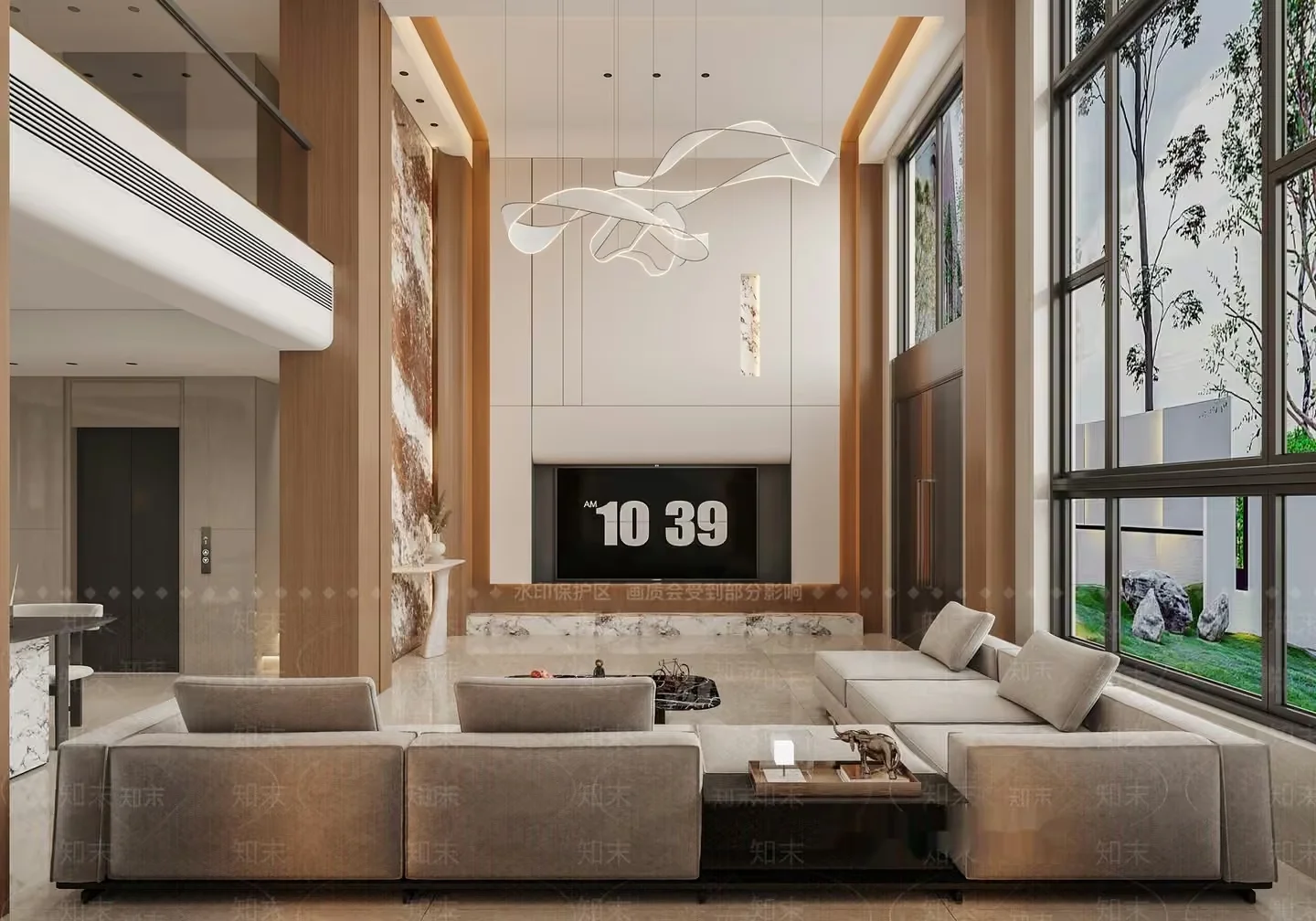 Modern Living Room 3D Model – 14999 – VRAY Render