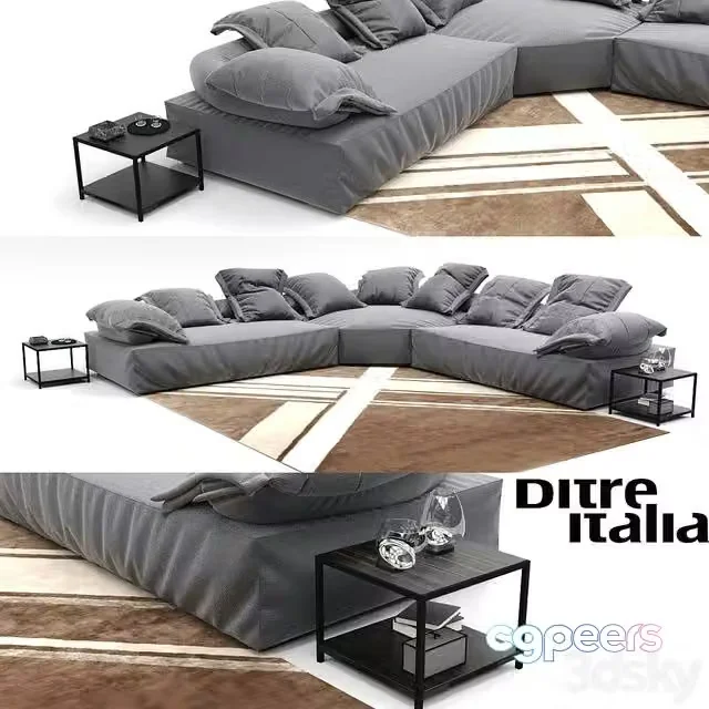3ds Max Free – Corner sofa Flick Flack