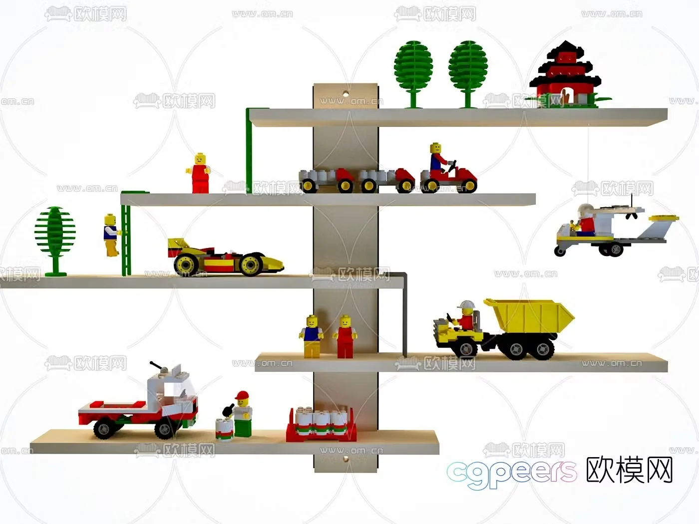 Modern children’s toys 3d model