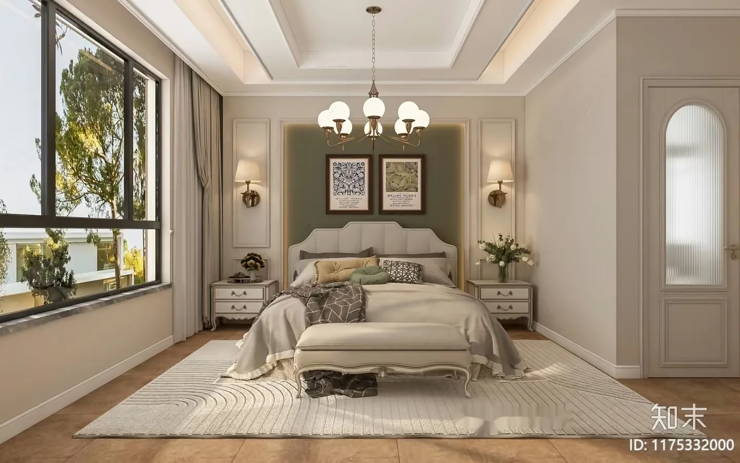 Cozy Bedroom 3D Model – 14385 – VRAY Render