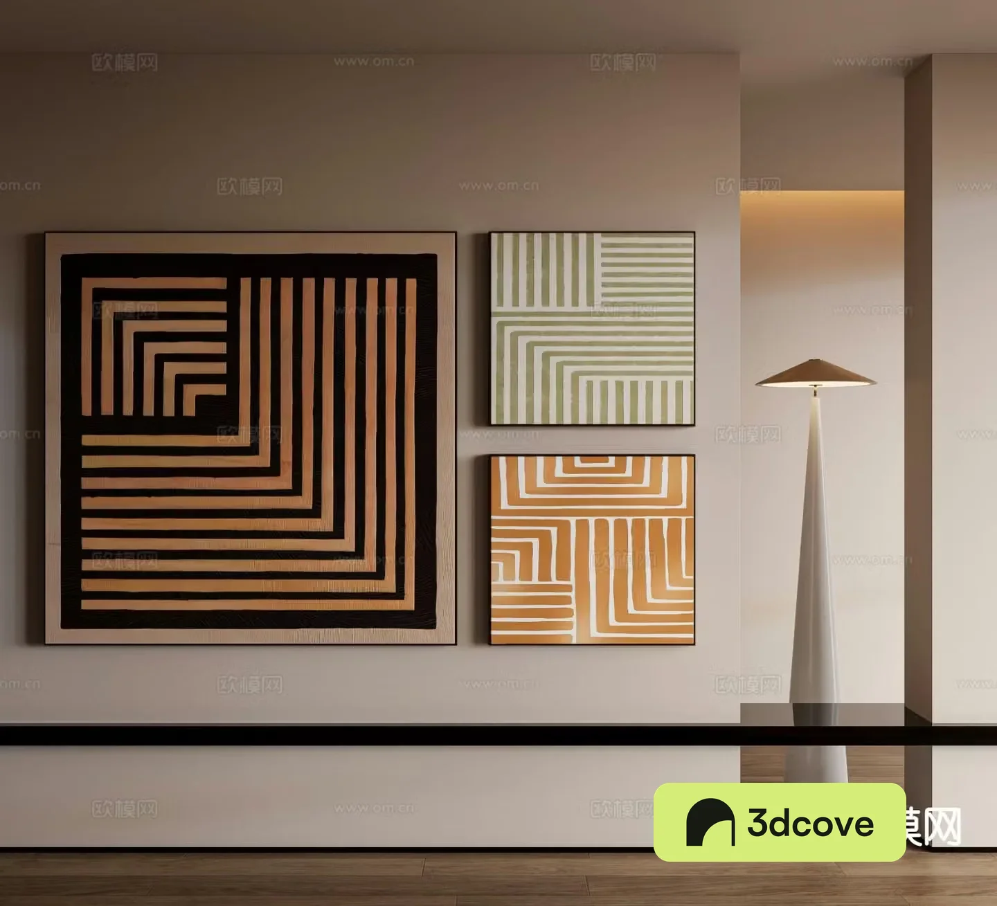 Wabi-sabi texture painting decorative painting