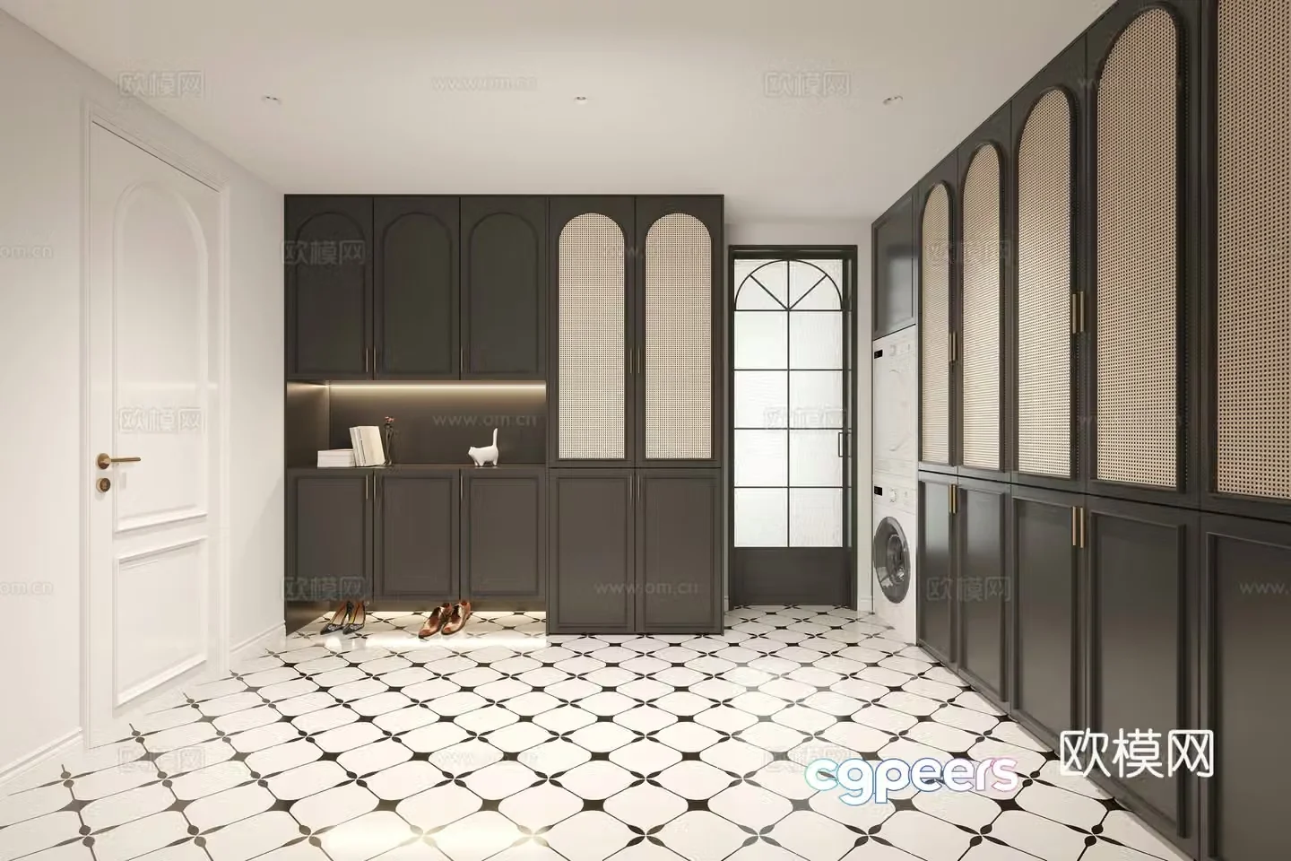 French entrance aisle 3D model