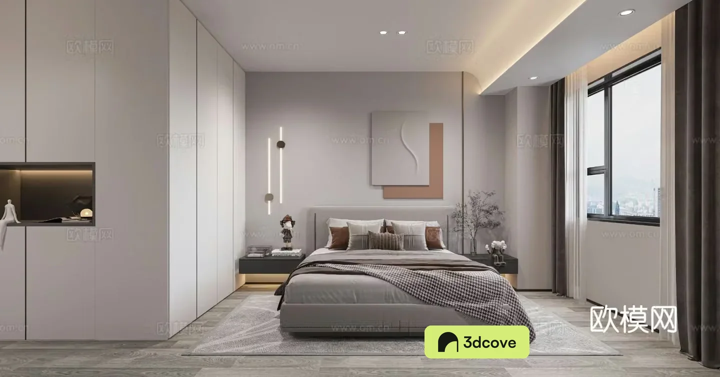 Modern minimalist bedroom master bedroom