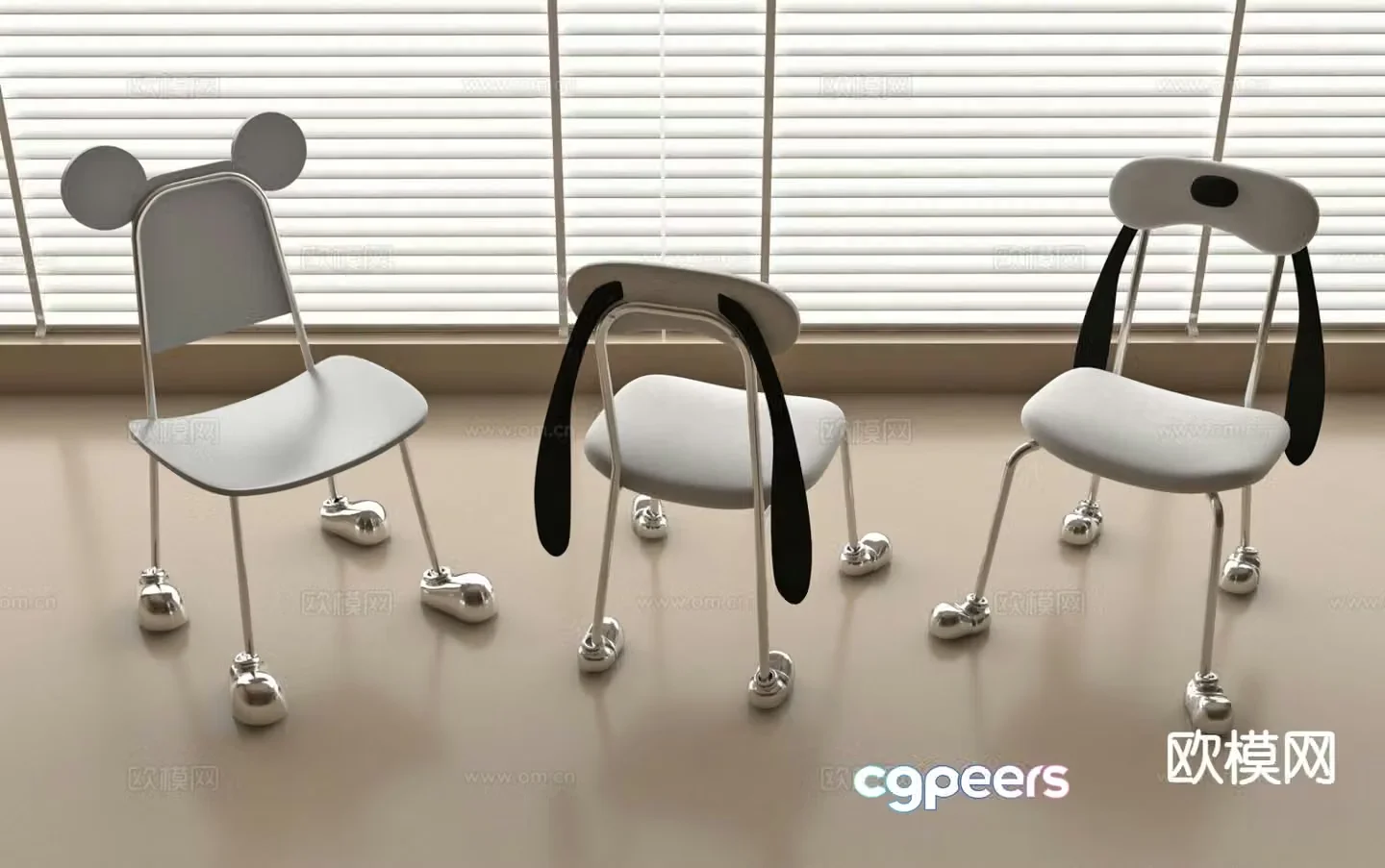 Single chair children’s chair fun chair 3d model