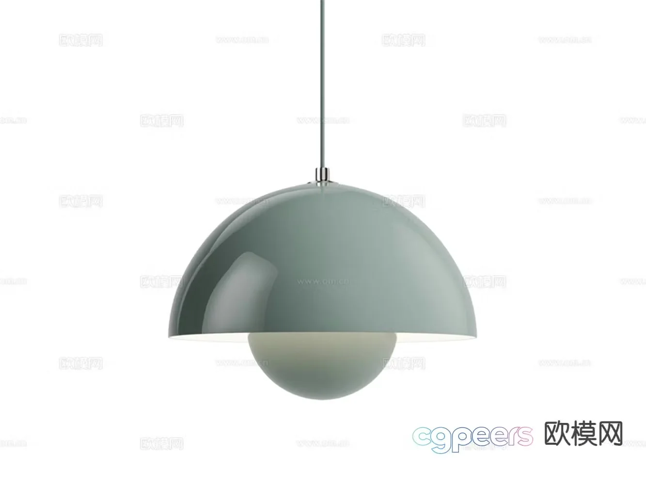 Hemispheric chandelier 3d model