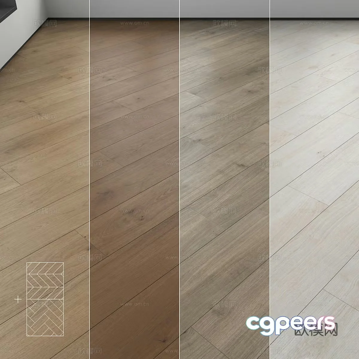 Wooden floor 3d model