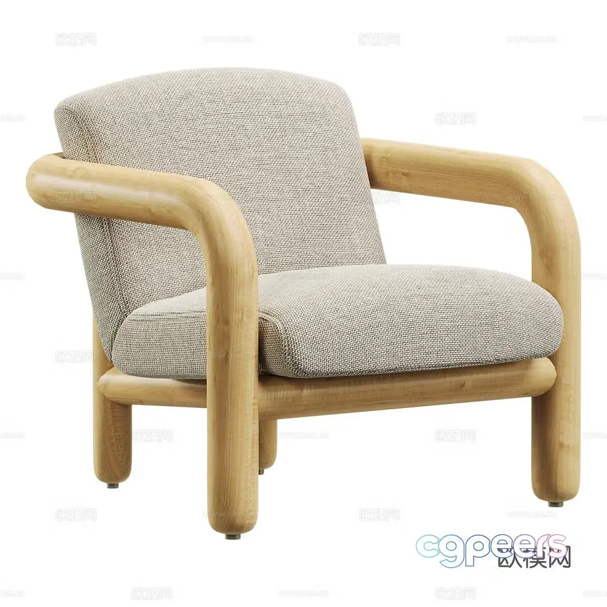 Sofa coffee table combination 3D model