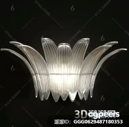 Gold Light Fixture 3D Model – 10239 – VRAY Render